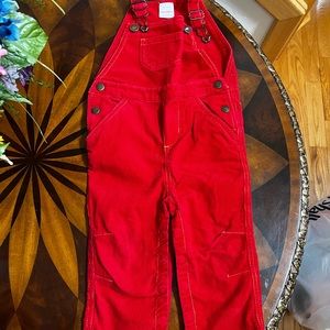 Red corduroy pants for girls